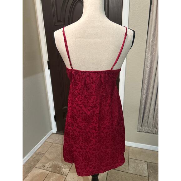 Princess Polly Diva Mini Red Wine Satin Dress - Picture 5 of 10